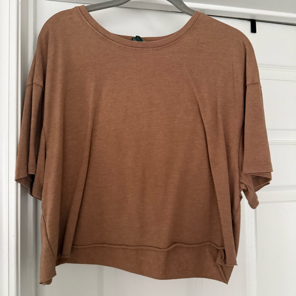 Casual Tan Women's Crop Top